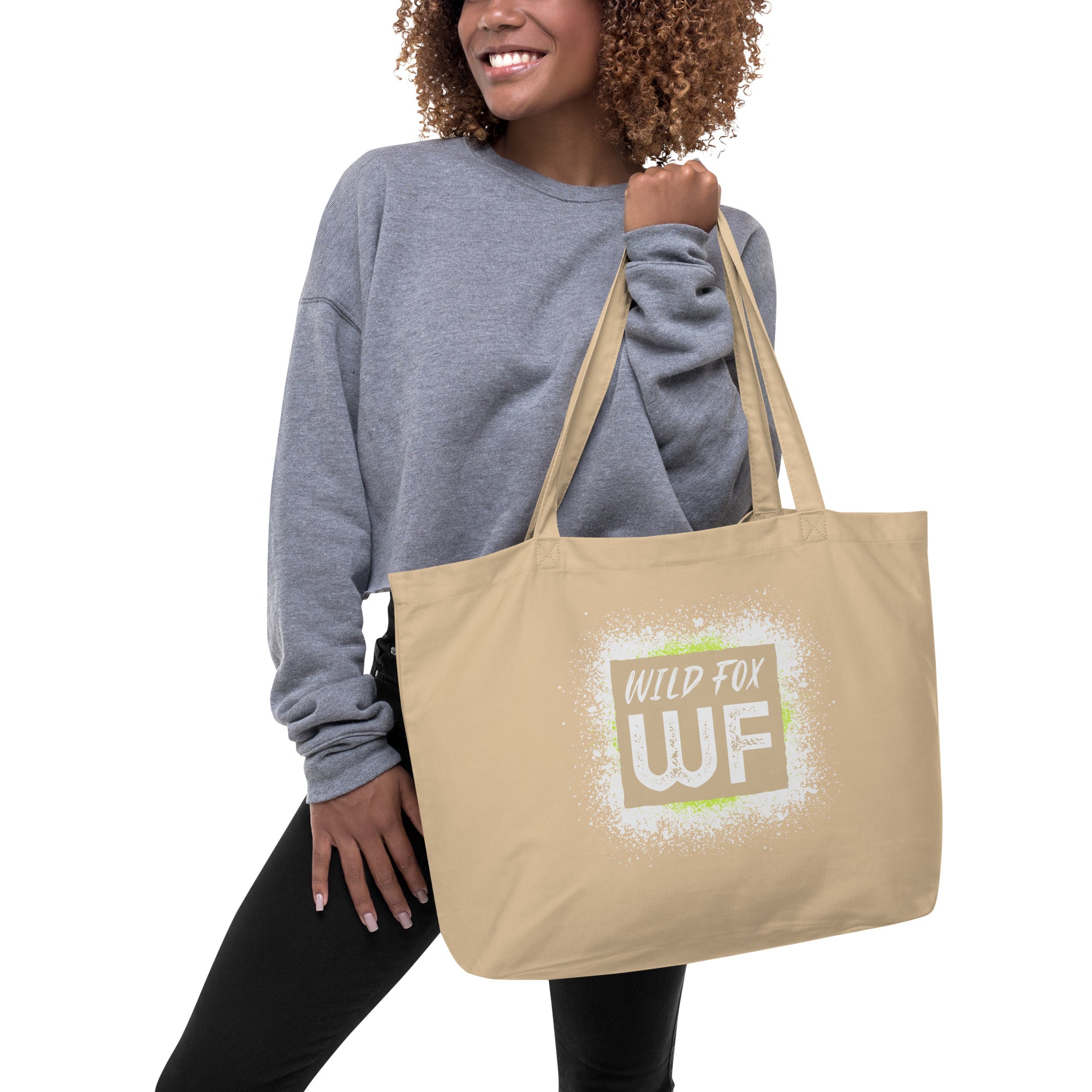 Wild Fox by VT Large Organic Tote Bag